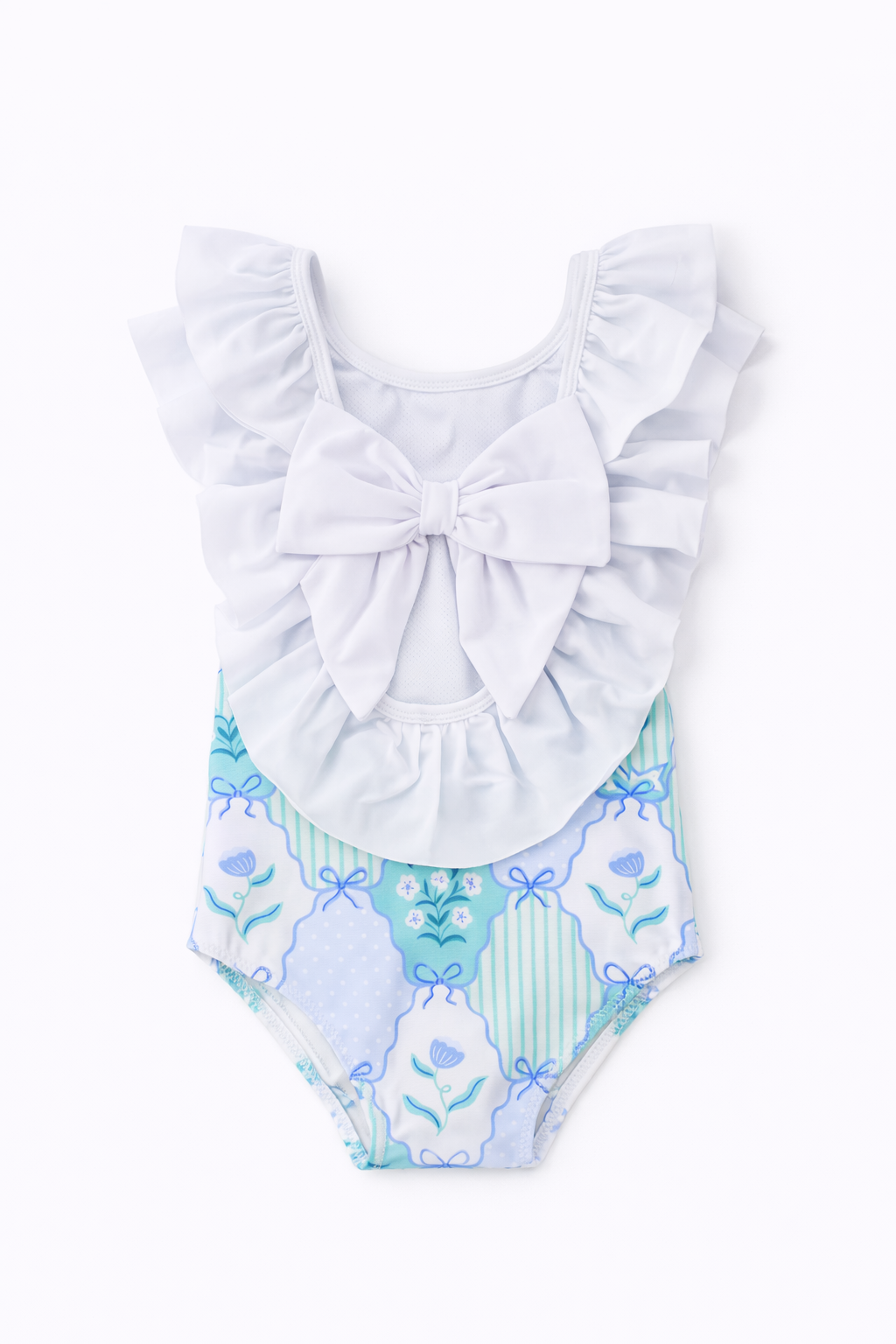 Camille Blue Garden Swimsuit