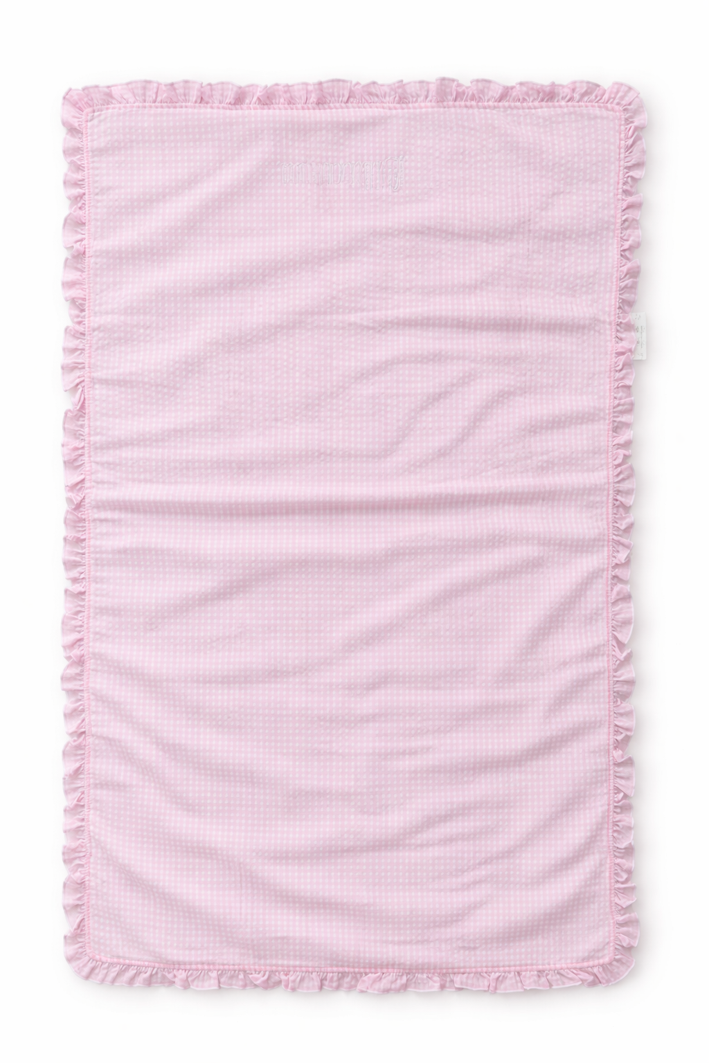 Pink Seersucker Beach Towel