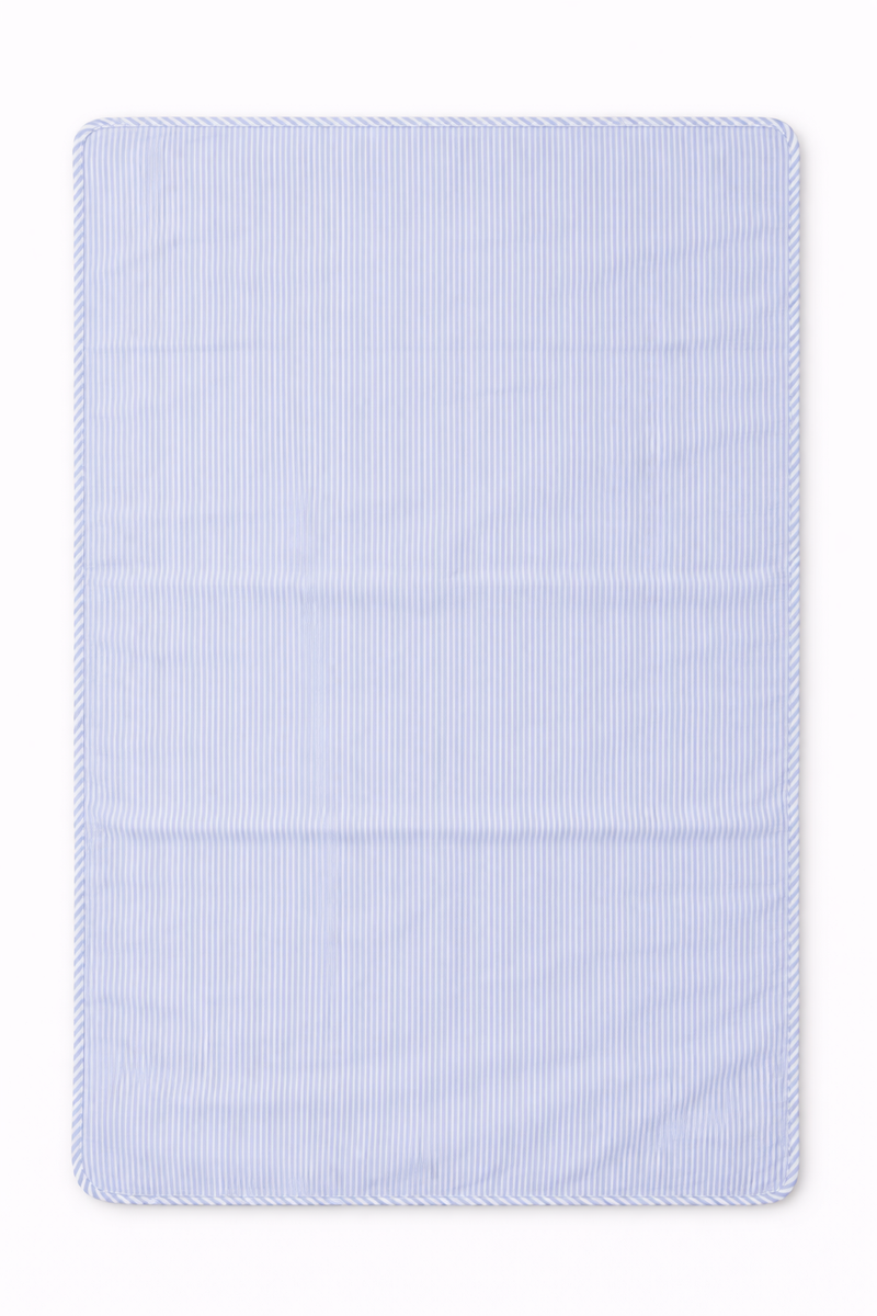 Blue Seersucker Beach Towel