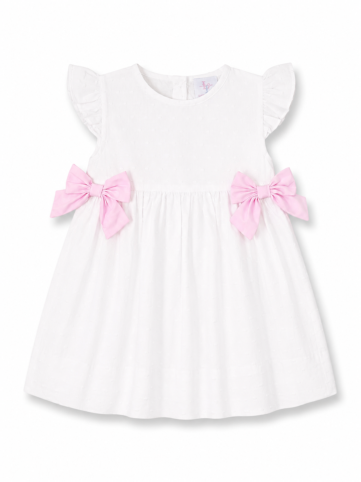 Swiss Dot Bella Bow Dress