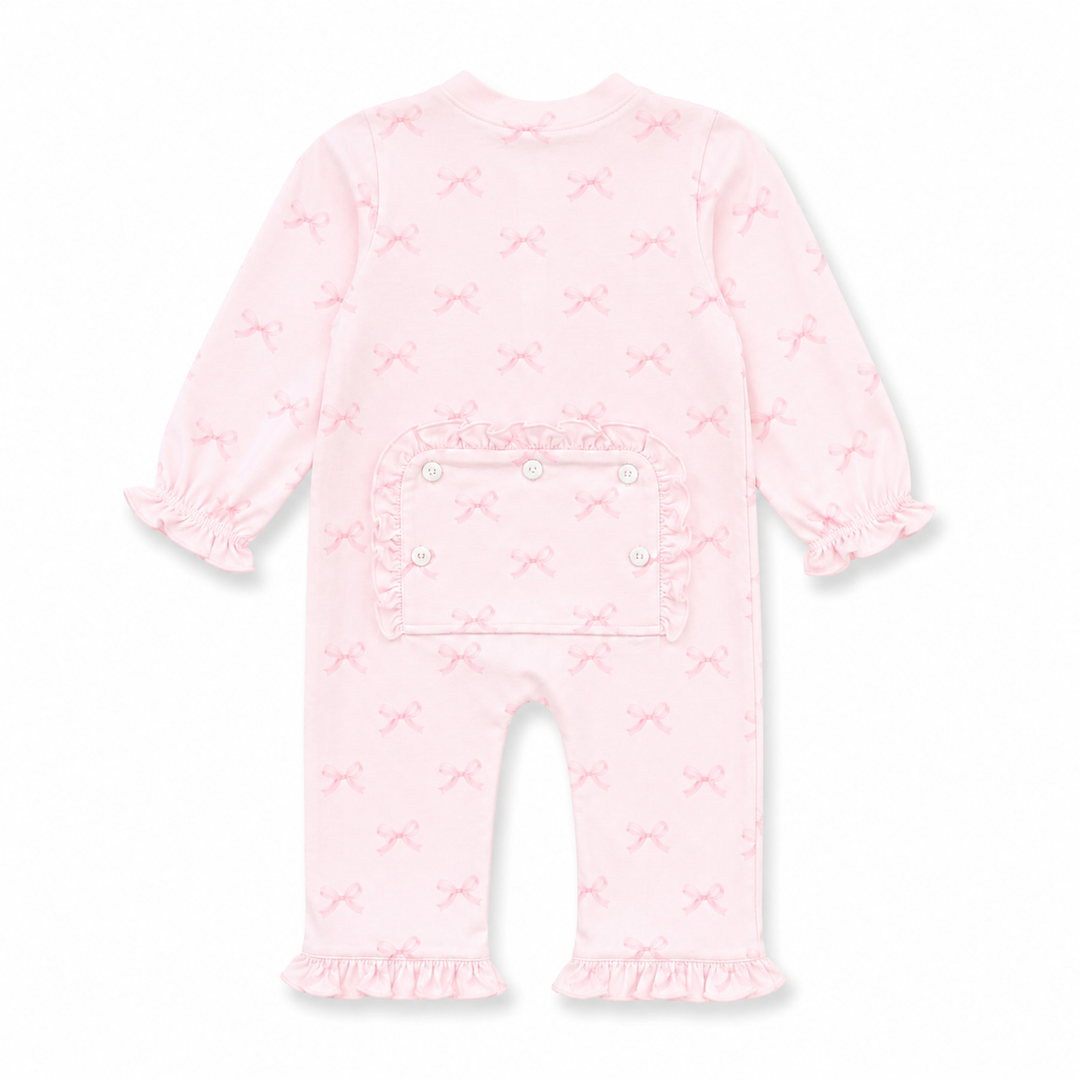 Bella Bow Ruffle Footie