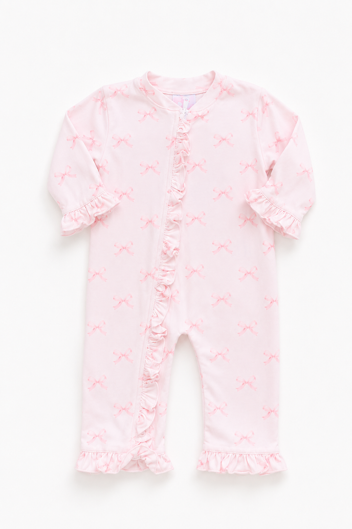 Bella Bow Ruffle Footie
