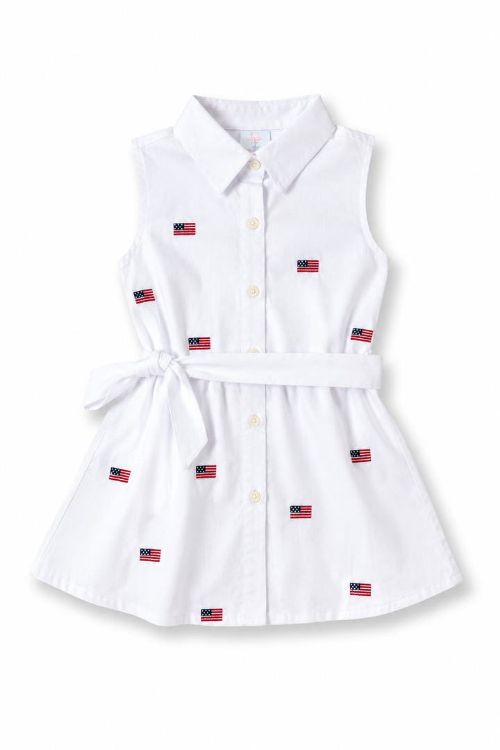 American Flag Embroidered Dress