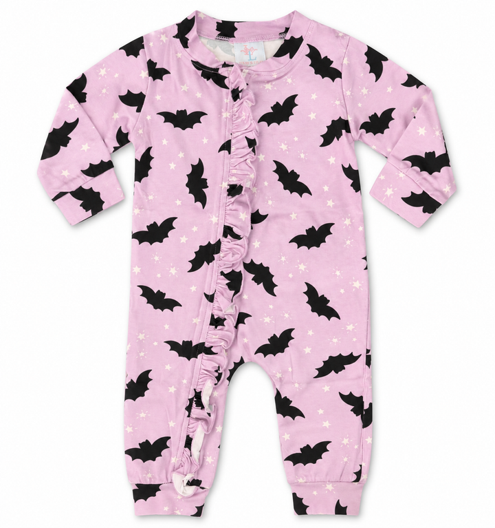 Bats Ruffle Footie