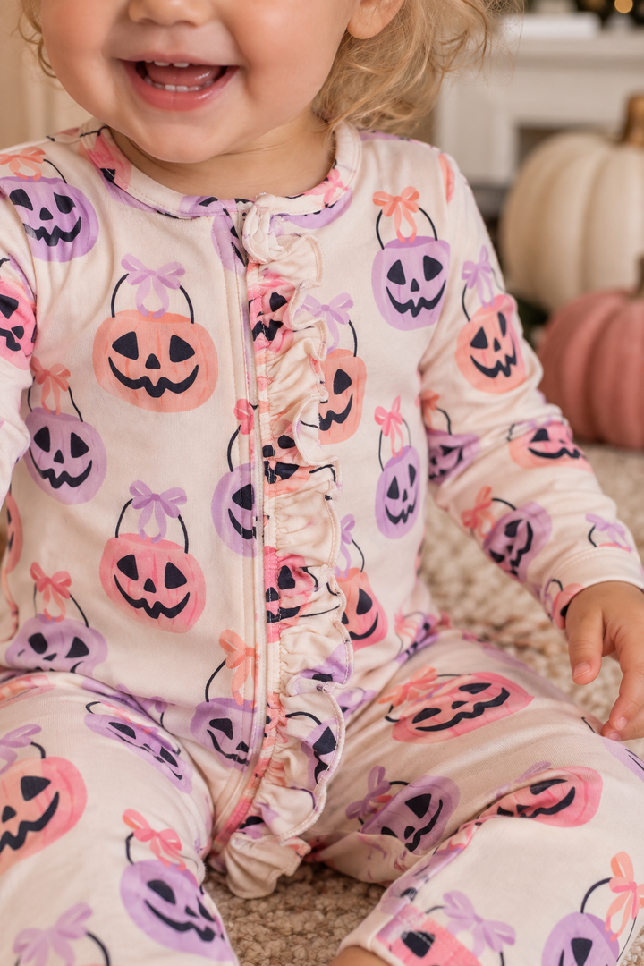 Trick or Treat Ruffle Footie