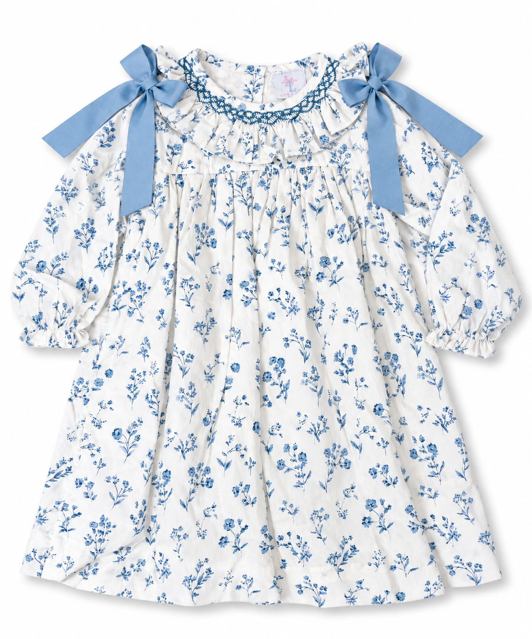 English Garden Floral Smocked Dress