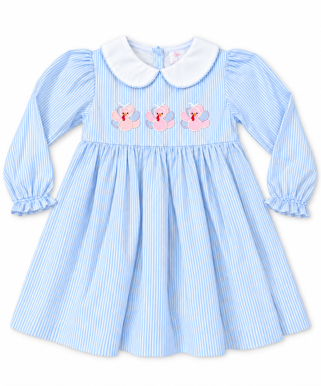 Blue Stripe Turkey Dress