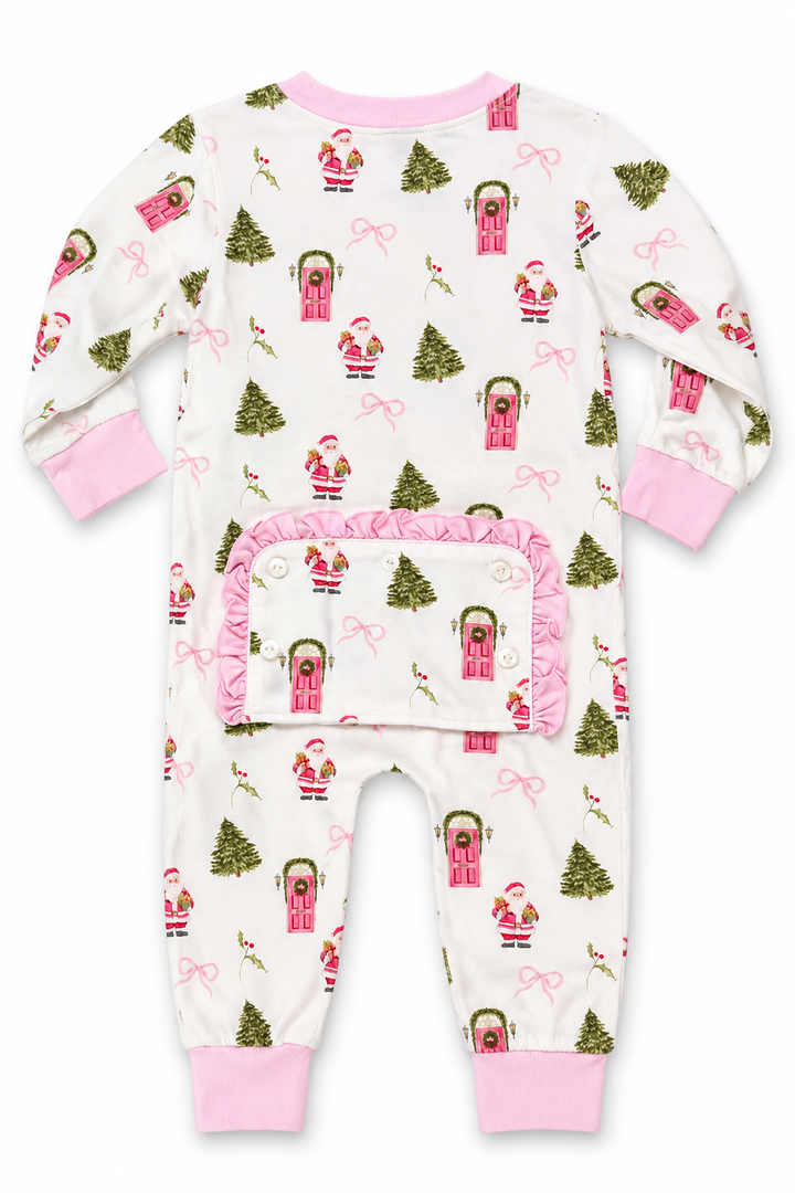Christmas Door Ruffle Footie