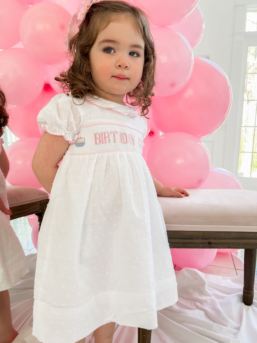 Birthday Girl Smocked Dress Birthday Girl Smocked Dress