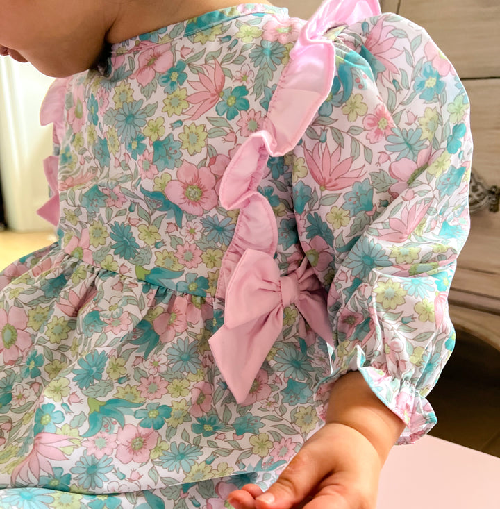 Kyleigh Floral Smocked Romper