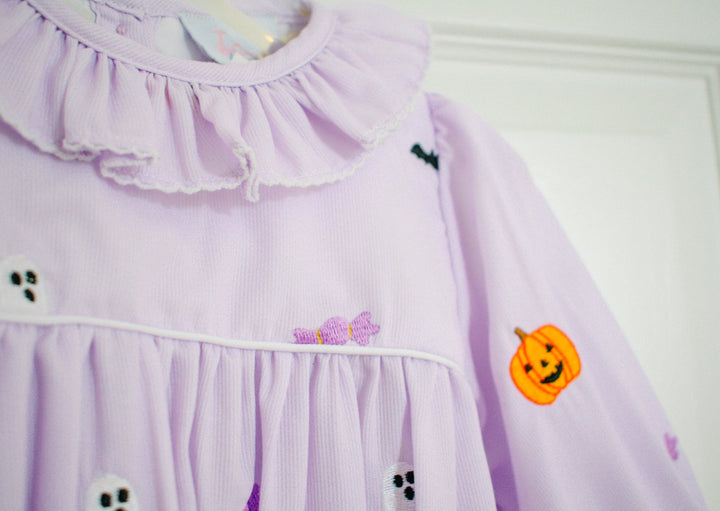 Sabrina Halloween Smocked Bubble