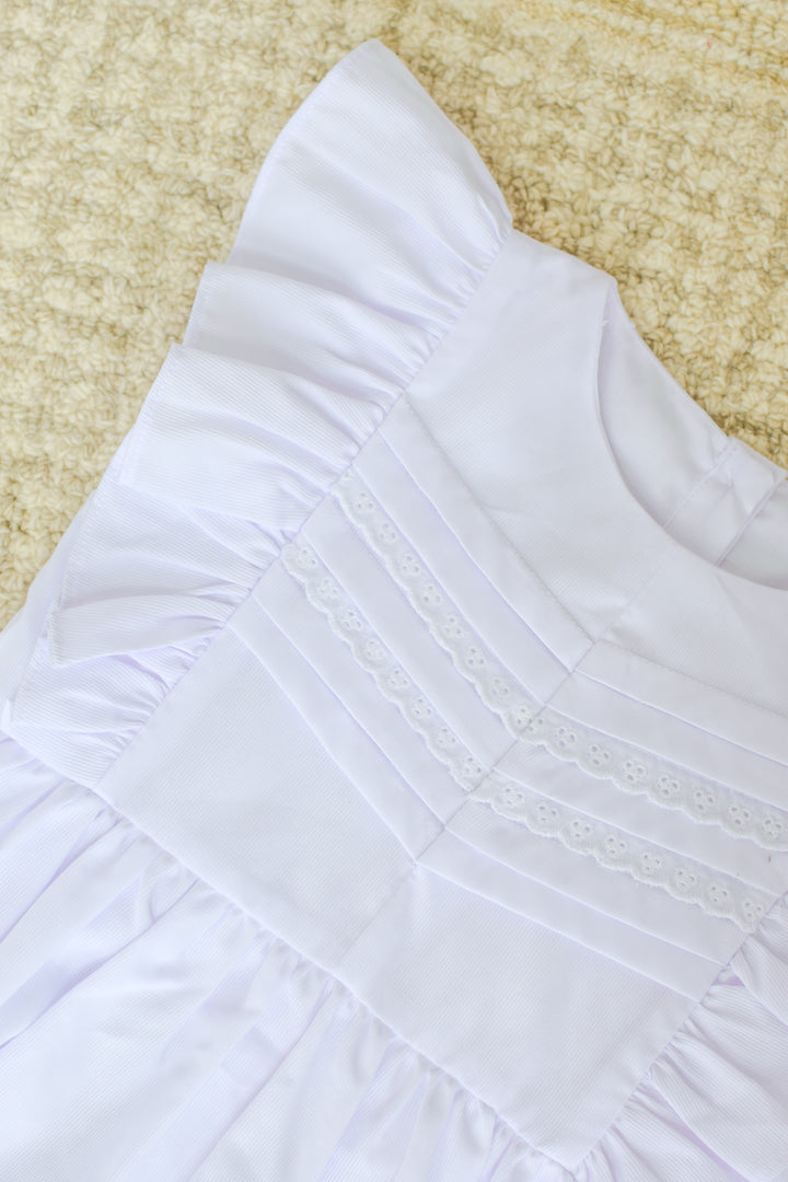 White Smocked Summer Dress