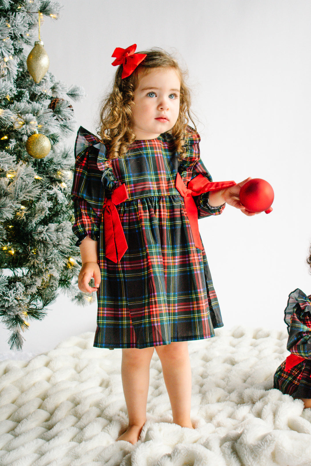 Fiona Christmas Tartan Smocked Dress Fiona Christmas Tartan Smocked Dress