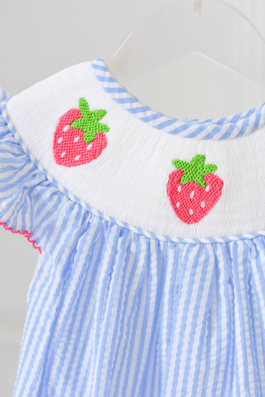 blue dress with strawberries Picking Strawberry Dress Lazy Oaf