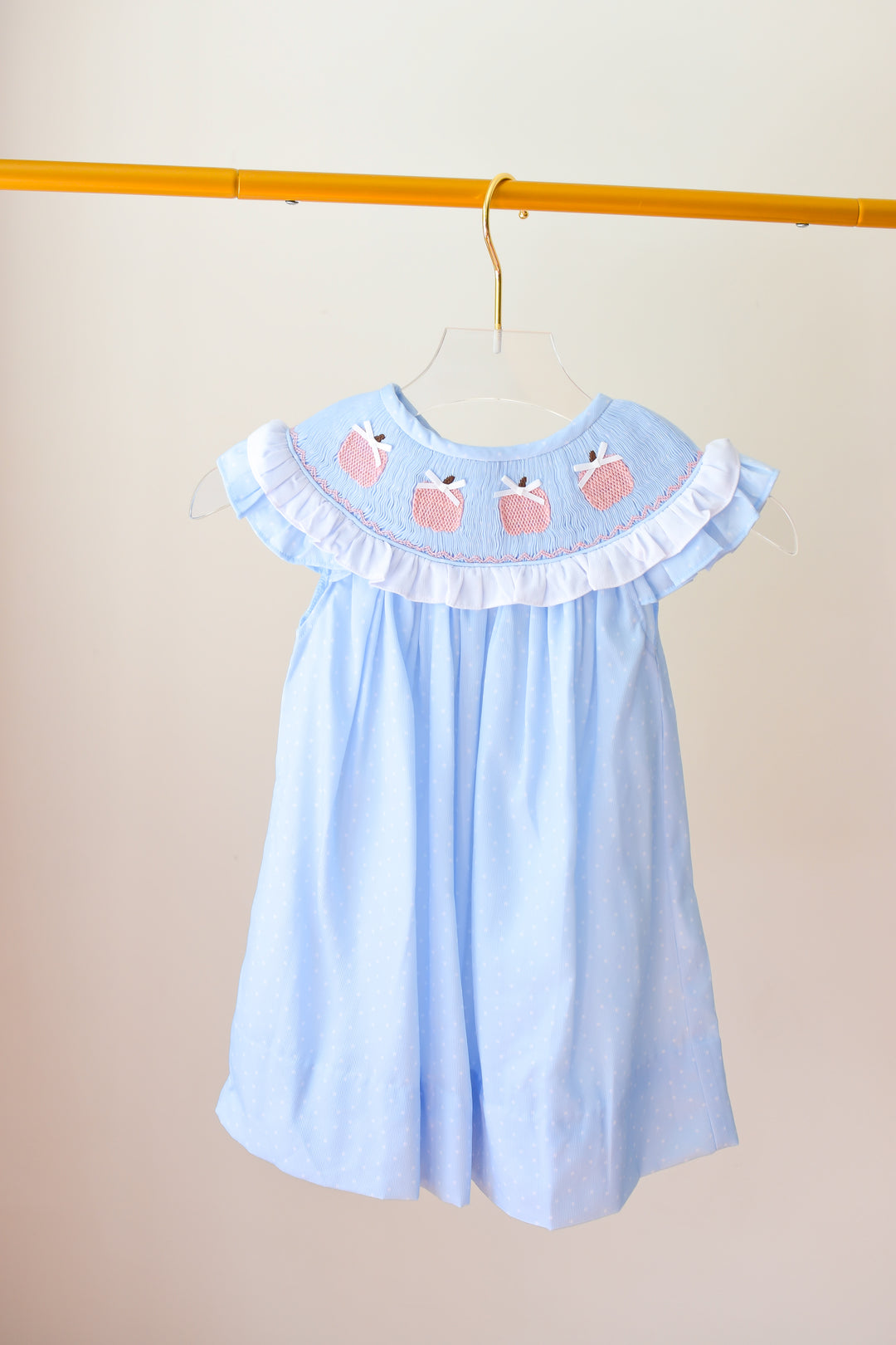 Penelope Pink Pumpkin Smocked Dress