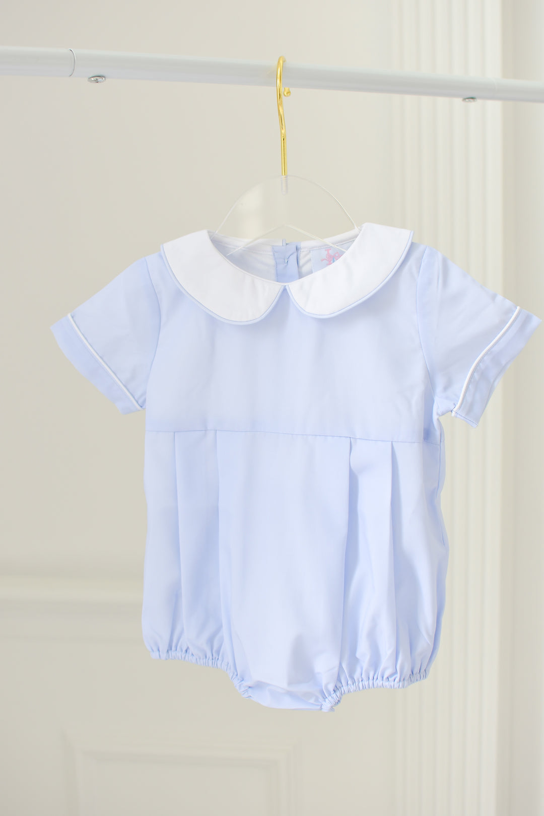 Blue Smocked Boy Bubble
