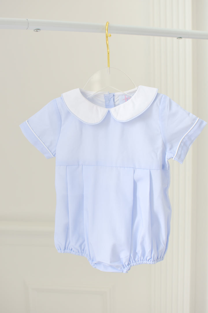 Blue Smocked Boy Bubble