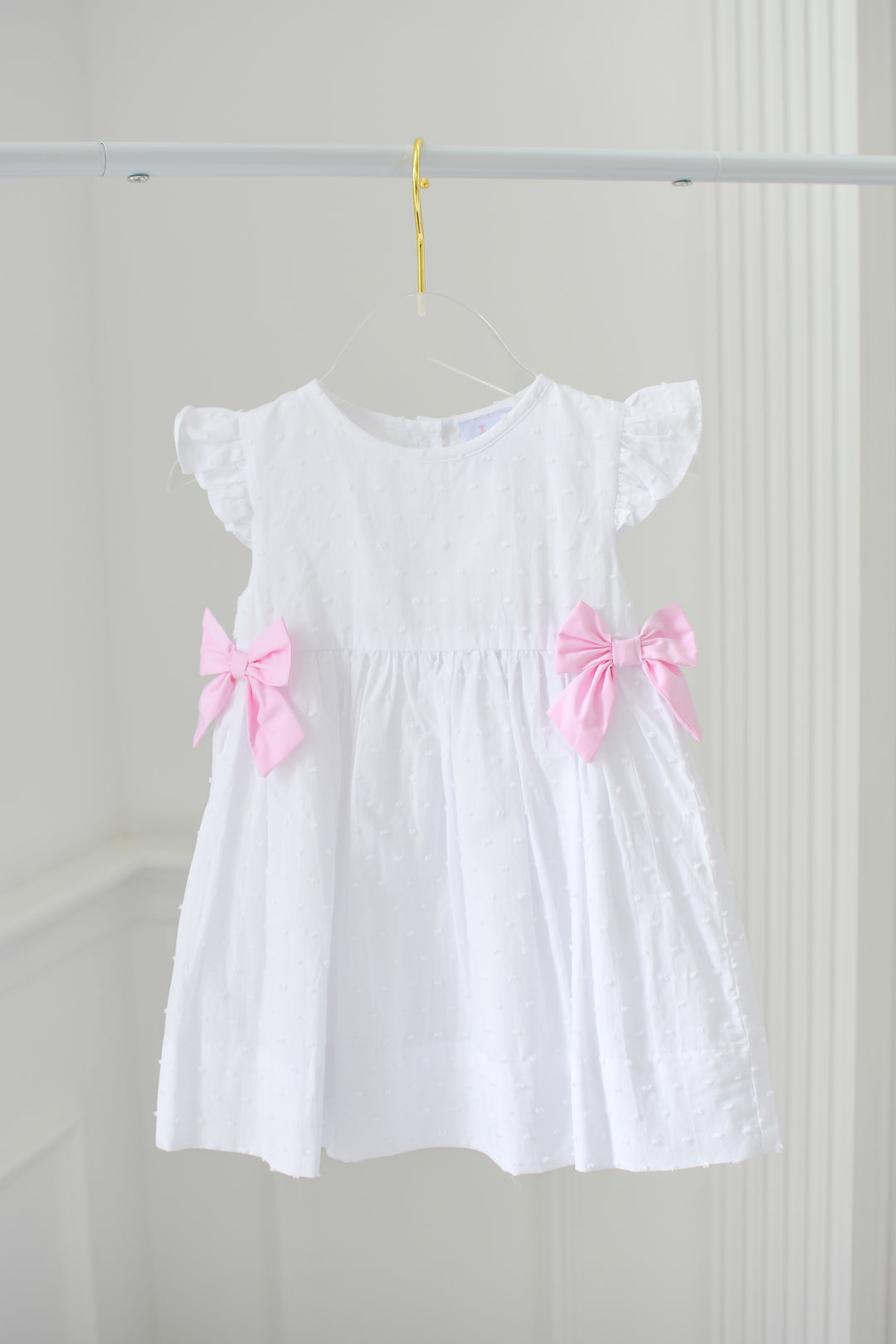 Swiss Dot Bella Bow Dress