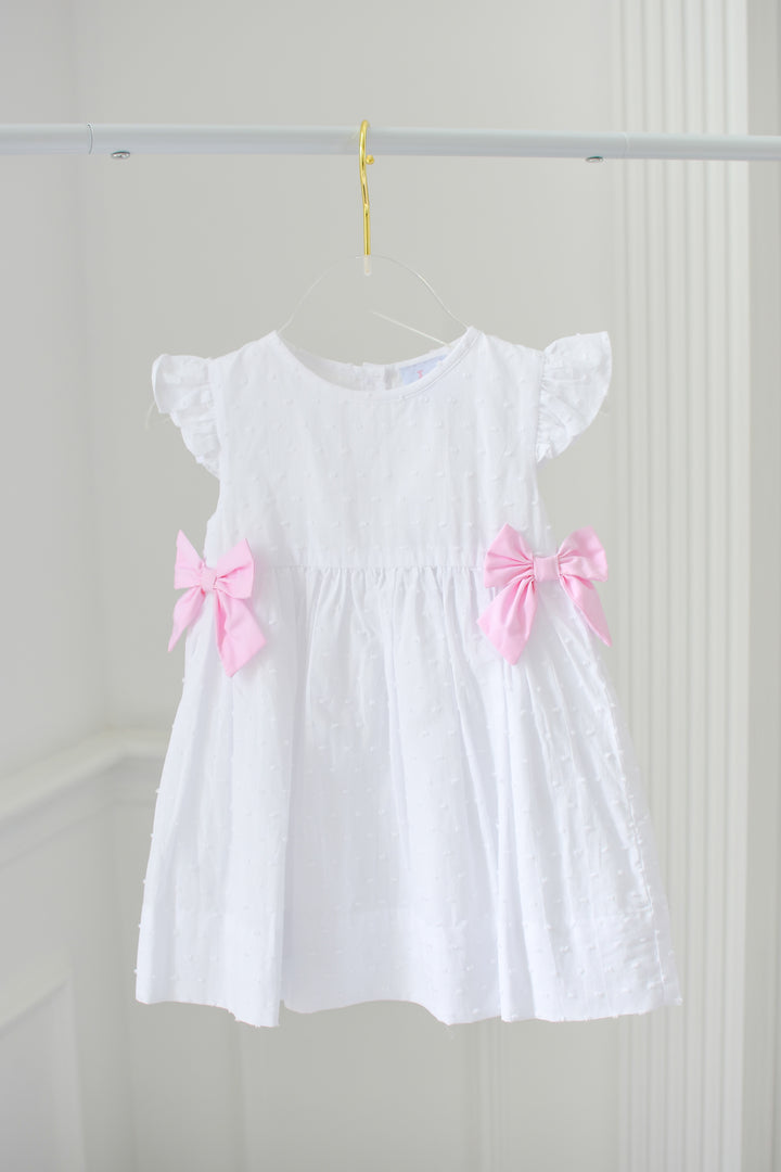 Swiss Dot Bella Bow Dress