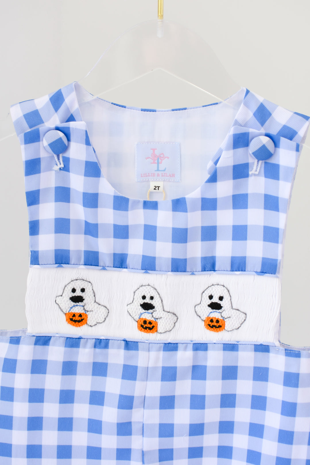 Boys Halloween Ghost SmockedShortall