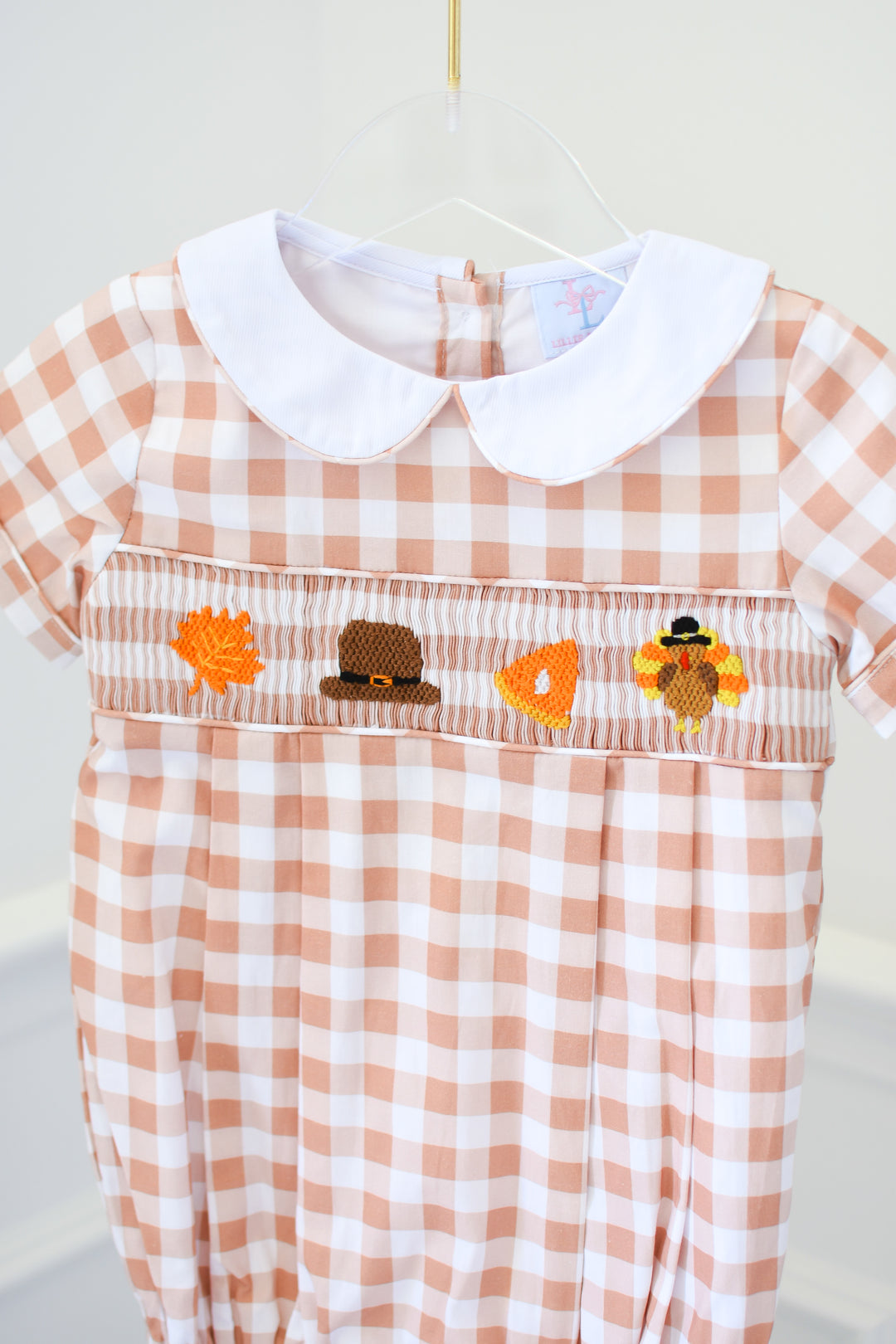 Boys Thanksgiving Smocked Bubble
