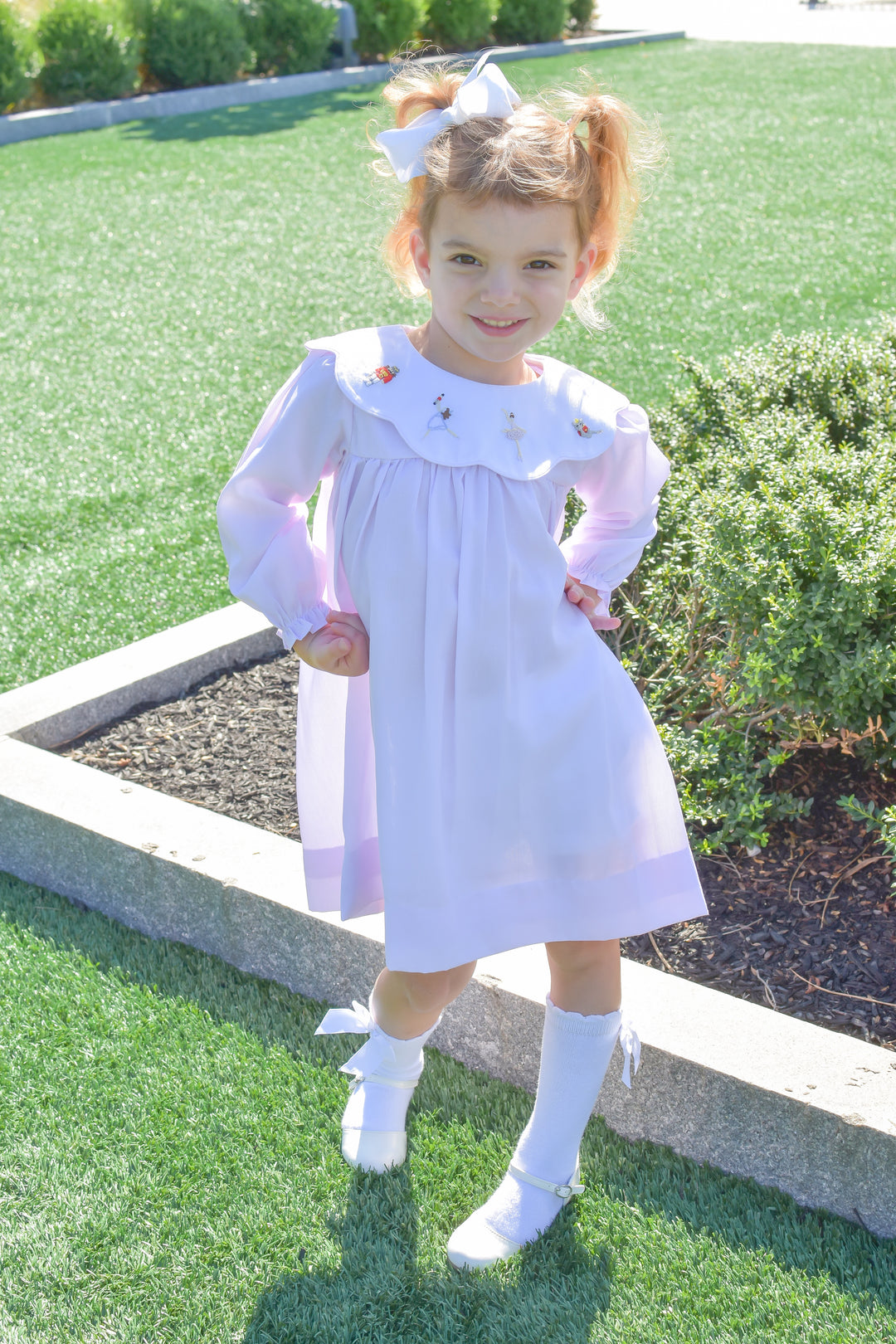 PRE-ORDER Lavender Nutcracker Smocked Dress