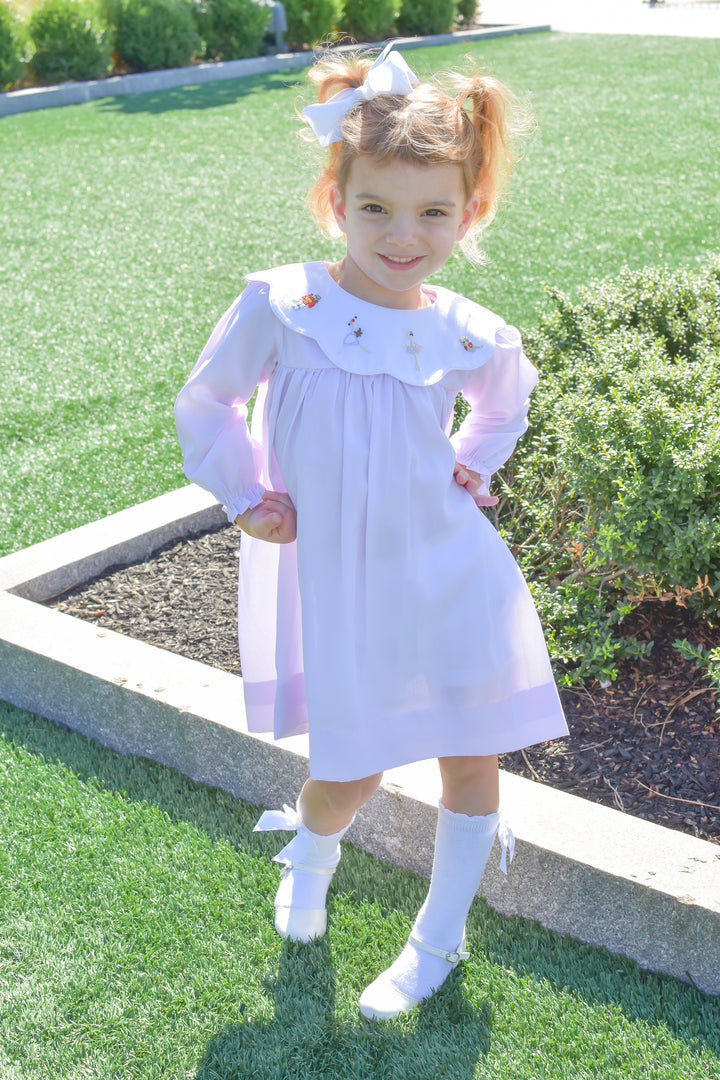 PRE-ORDER Lavender Nutcracker Smocked Dress