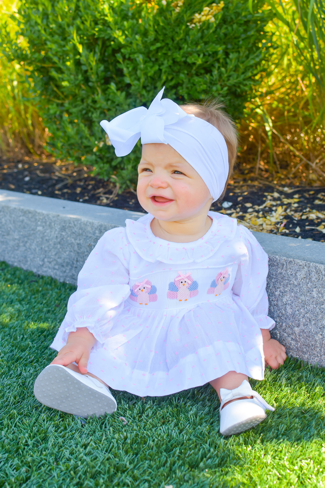 Pink Swiss Dot Turkey Diaper Set