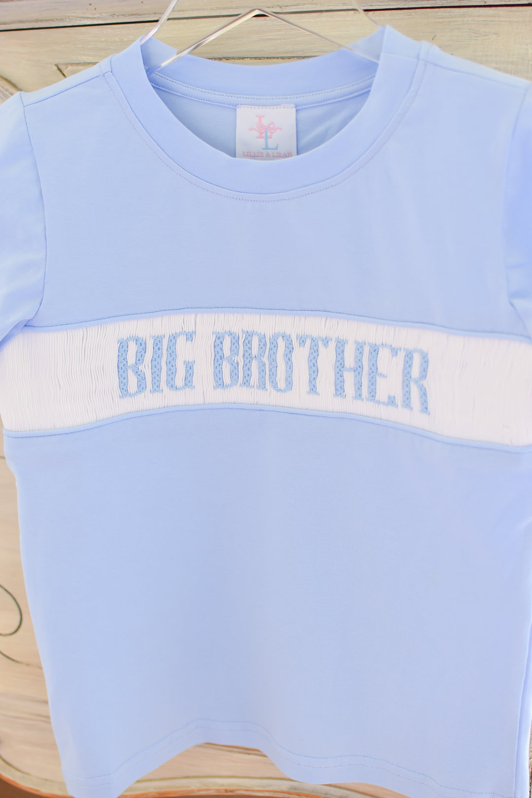 PRE-ORDER Big Brother Blue Smocked Shirt