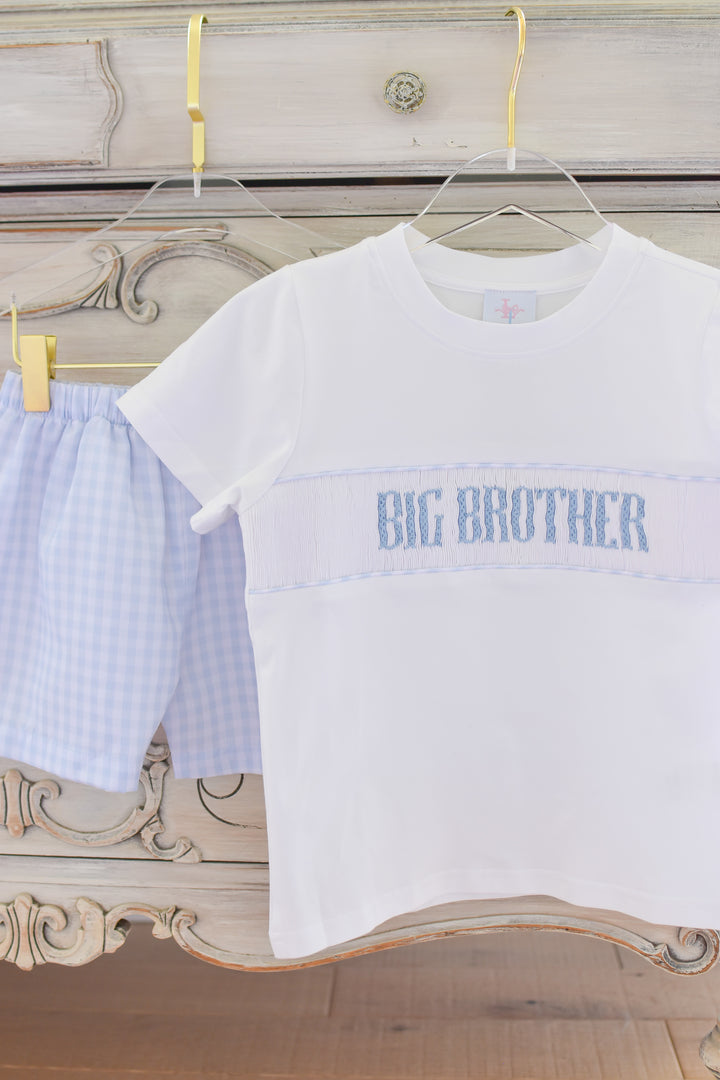 PRE-ORDER Big Brother Smocked Short Set