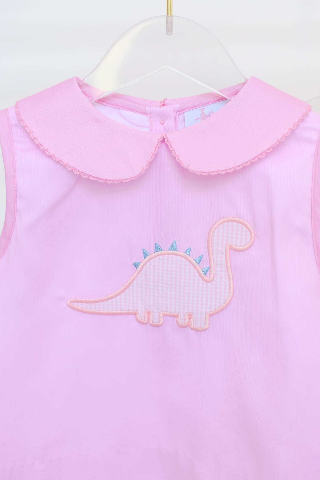 Dinosaur Applique Girl Diaper Set