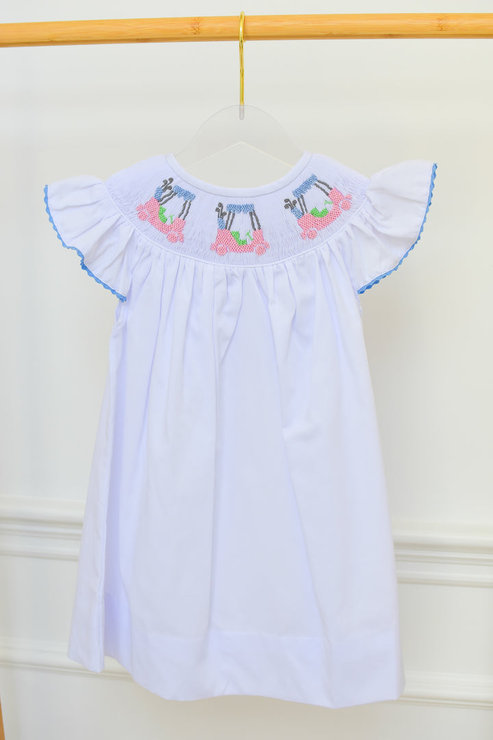 Smocked Golf Cart Dress