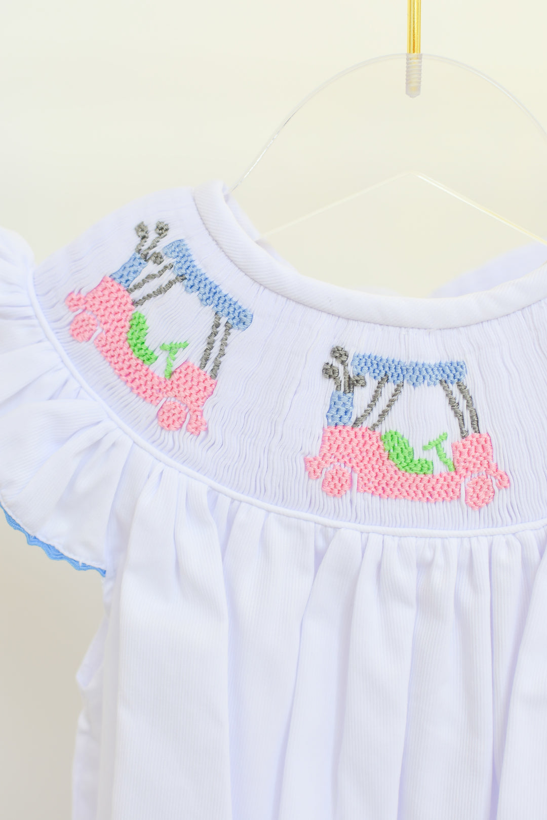 Smocked Golf Cart Dress