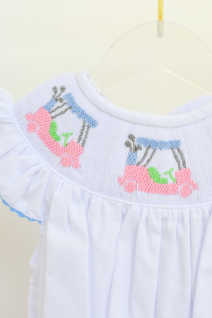 Smocked Golf Cart Dress