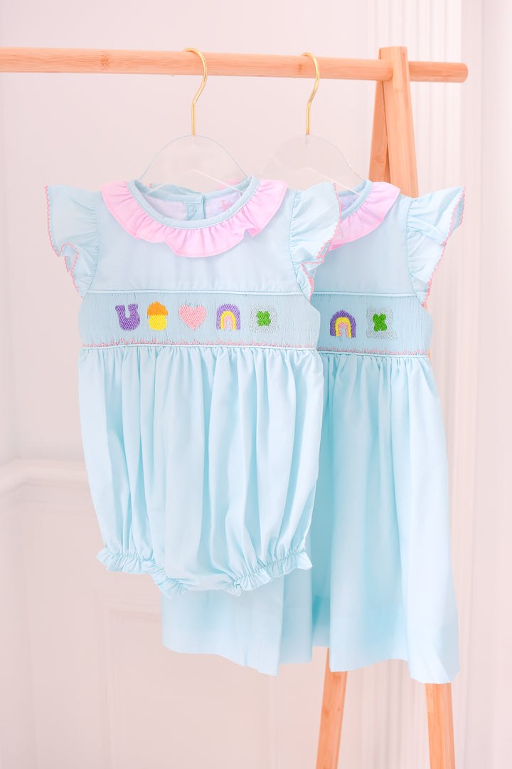 Lucky Charm Smocked Bubble