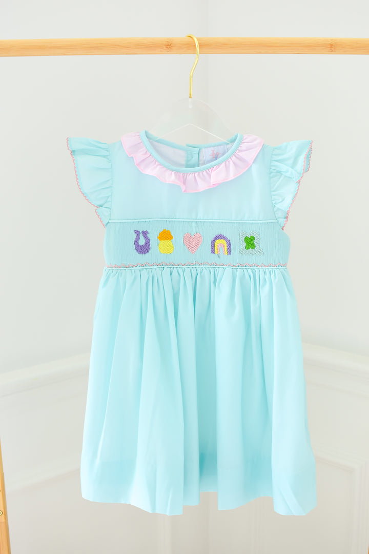 Lucky Charm Smocked Dress
