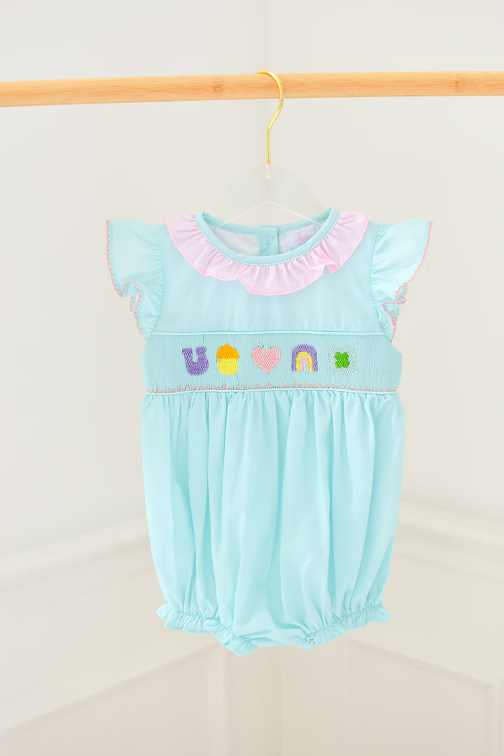 Lucky Charm Smocked Bubble