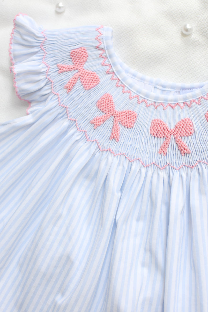 Eleanor Bella Bow Smocked Dress