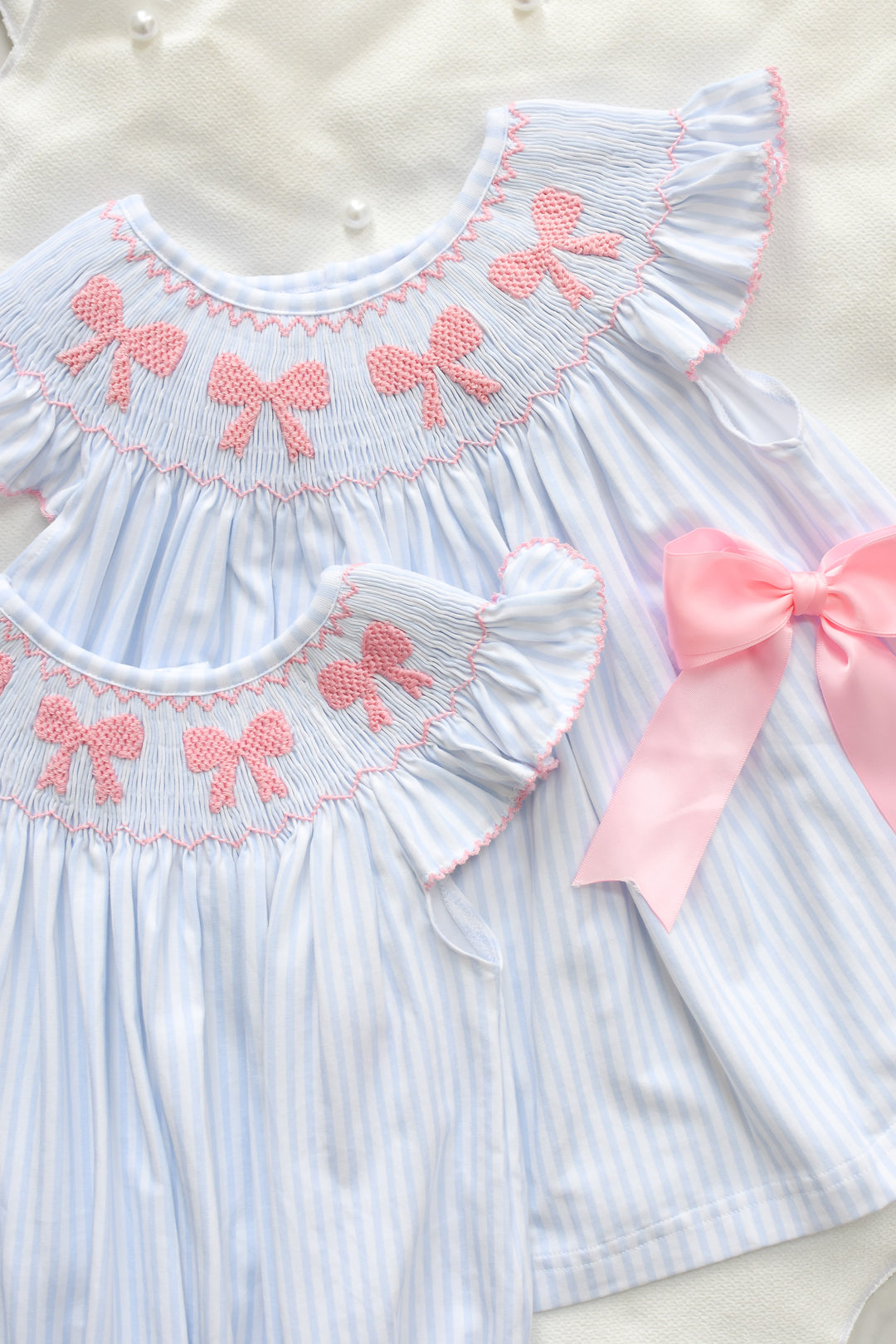 Eleanor Bella Bow Smocked Dress