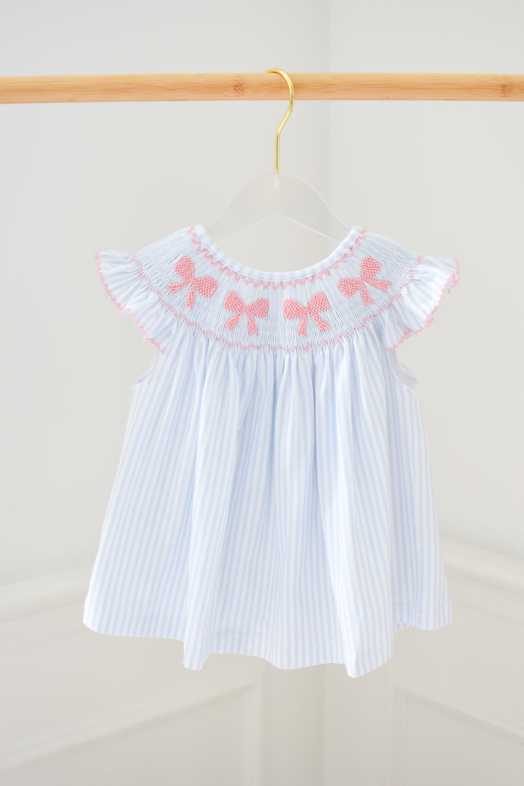 Eleanor Bella Bow Smocked Dress