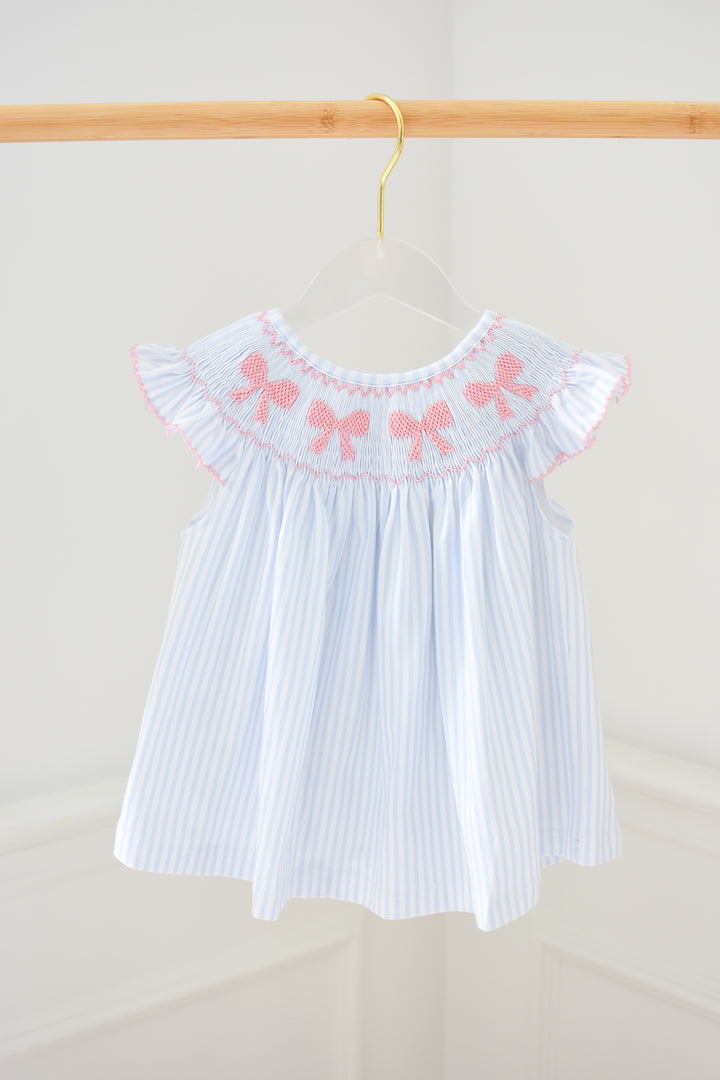 Eleanor Bella Bow Smocked Dress