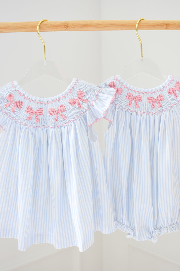 Eleanor Bella Bow Smocked Dress