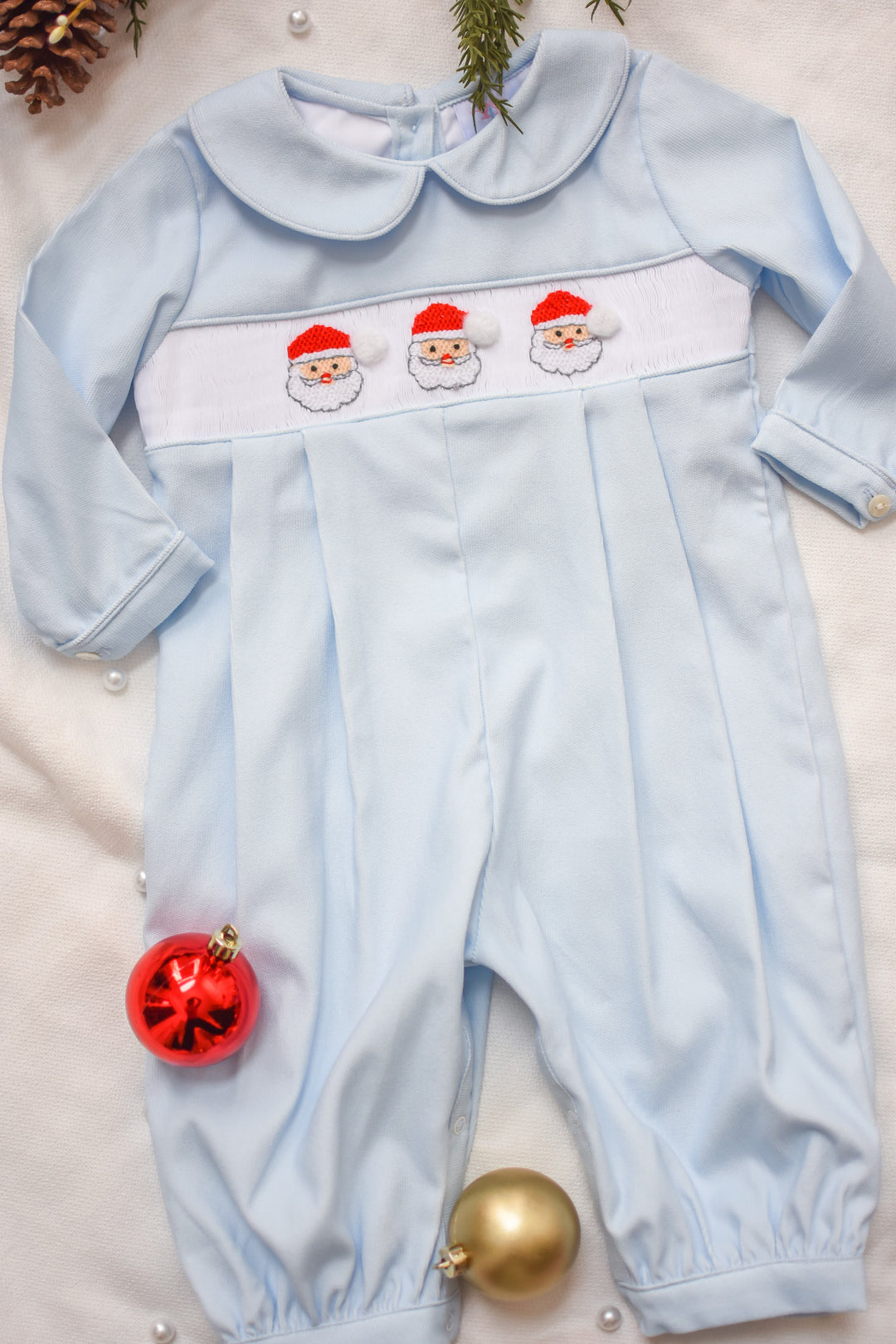 Pierre Noel Smocked Romper
