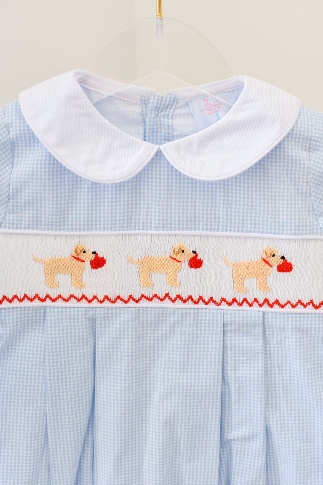 Puppy Love Smocked Boy Bubble