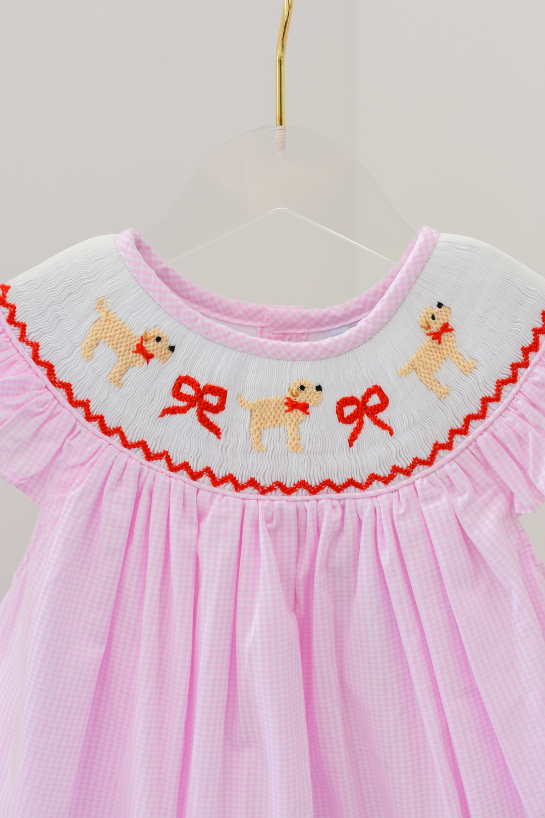 Puppy Love and Bows Smocked Dress