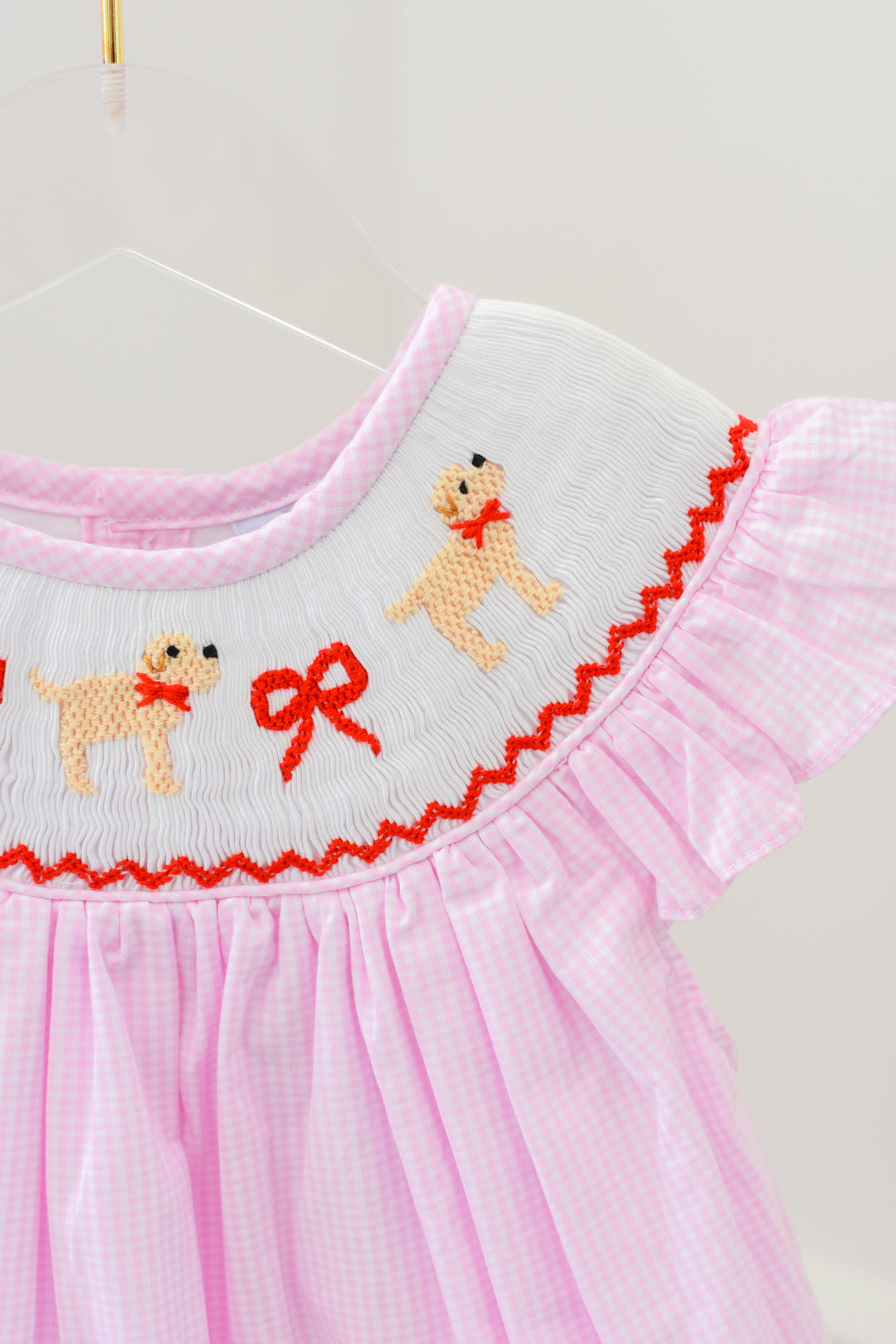 Puppy Love and Bows Smocked Dress