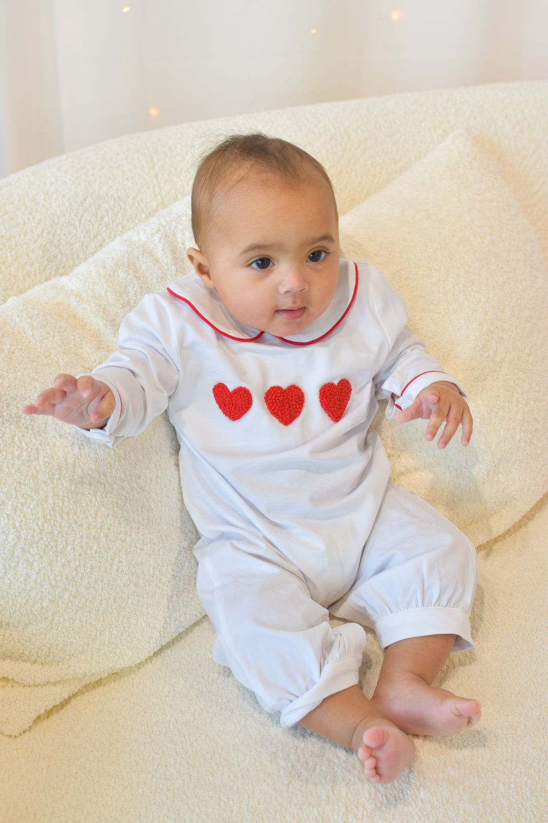 Adam French Knot Heart Romper