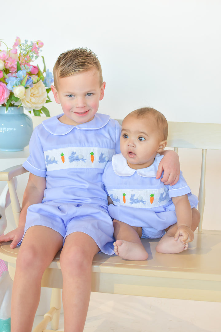 Bunny Hop Smocked Short Set