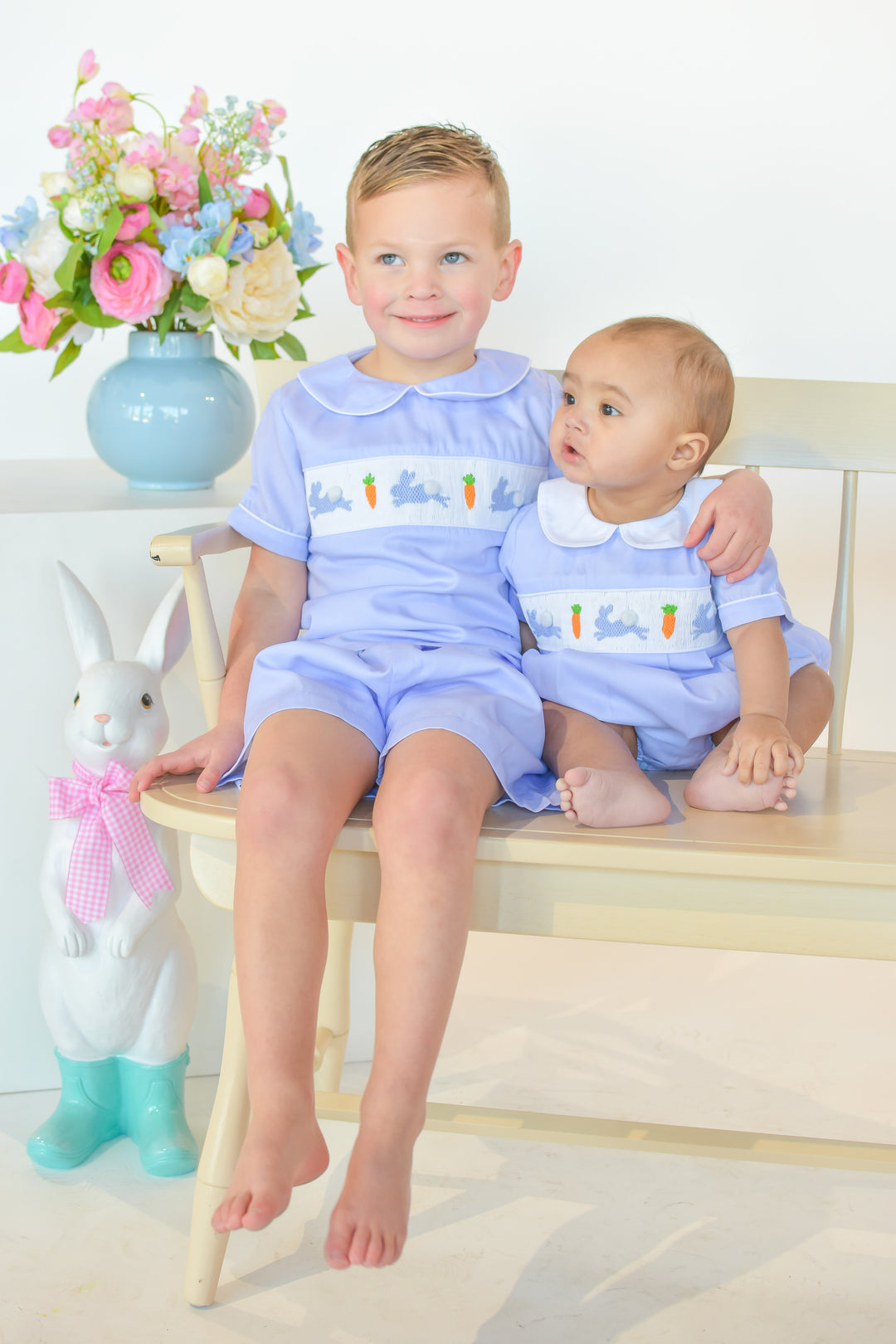 Bunny Hop Smocked Short Set