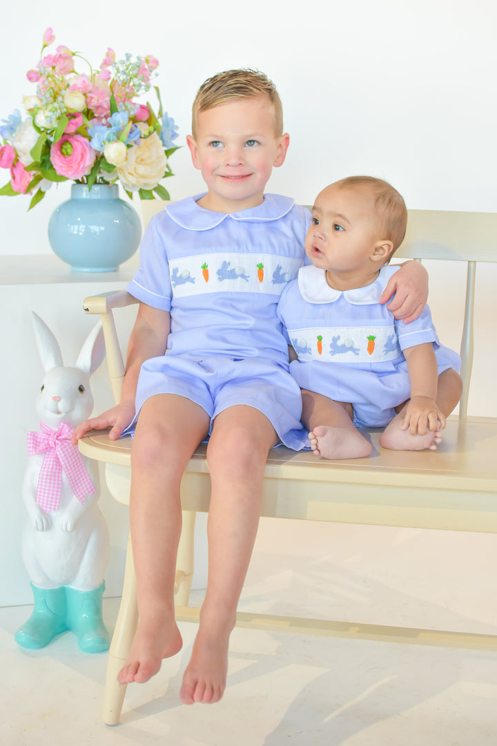 Bunny Hop Smocked Short Set